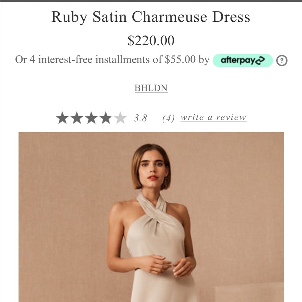 Ruby Satin charmeuse dress